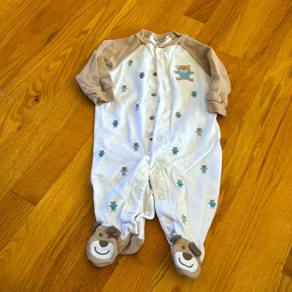 Teddy Bear Sleep & Play Pajamas (Size 6 Months) - Picture 1 of 7